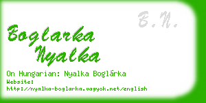 boglarka nyalka business card
